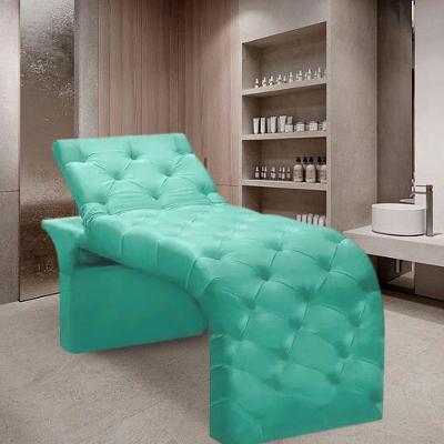 Maca Estofada Estética Cílios Regulável Spa Suede Valentina Azul Tiffany