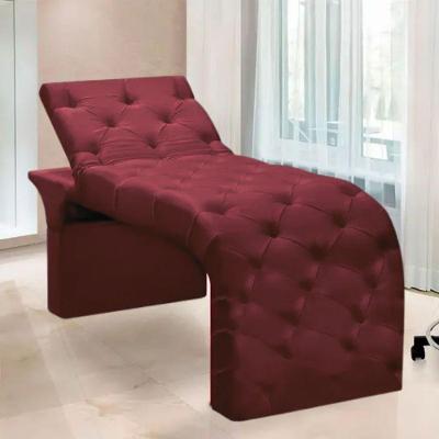 Maca Estofada Estética Cílios Regulável Spa Suede Valentina Bordô