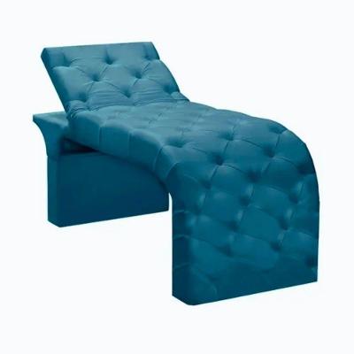 Maca Estofada Estética Cílios Regulável Spa Suede Valentina Azul Turquesa