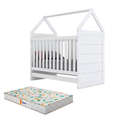 Berço Montessoriano Americano Branco Com Colchão Gazin – Henn