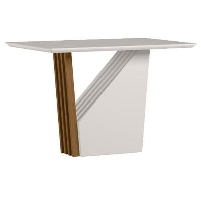 Mesa De Jantar 120x80 Cm Veneza Com Vidro Ype Off White – New Ceval
