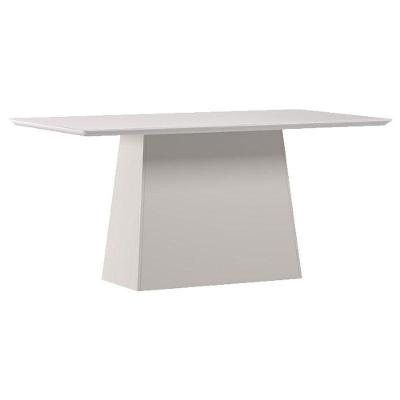 Mesa De Jantar 160 Cm Barbara Com Vidro Off White – New Ceval