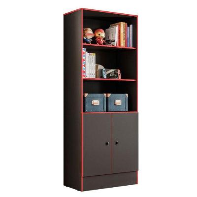 Armário Gamer 4095 Preto Fosco Vermelho – Qmovi