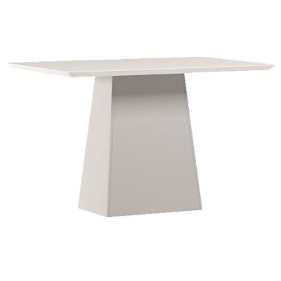 Mesa De Jantar 120 Cm Barbara Com Vidro Off White – New Ceval