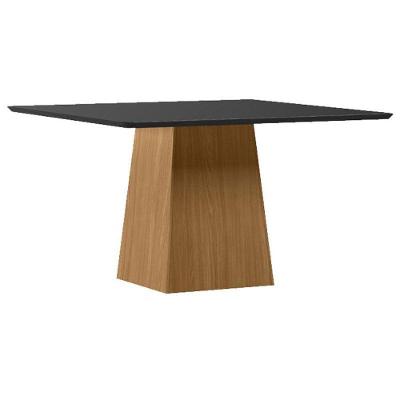 Mesa De Jantar 135x135 Cm Barbara Com Vidro Ype Preto – New Ceval