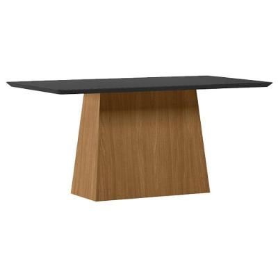 Mesa De Jantar 160 Cm Barbara Com Vidro Ype Preto – New Ceval