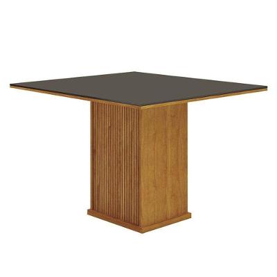 Mesa De Jantar Napoli 90x90 Reto Freijó Decor Chumbo – Leifer Móveis