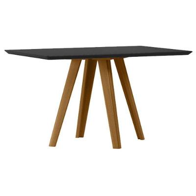 Mesa De Jantar 135x90 Cm Mariah Com Vidro Ype Preto – New Ceval