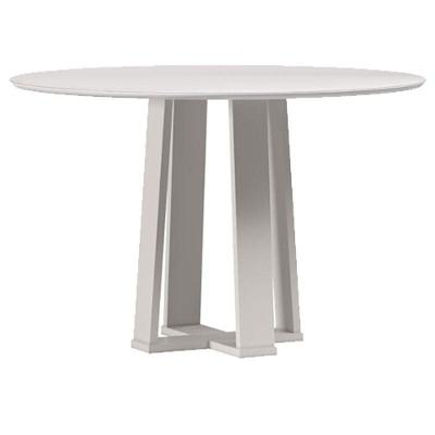 Mesa De Jantar 120 Cm Isabela Com Vidro Off White – New Ceval