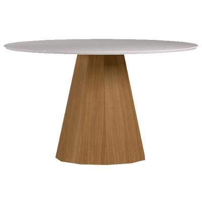 Mesa De Jantar 135x135 Cm Isis Com Vidro Ype Off White – New Ceval