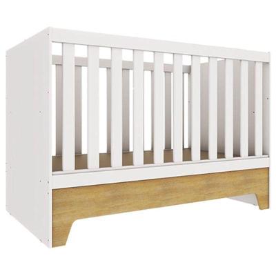 Berço Americano Mini Cama Malu Branco Acetinado Bétula – Carolina