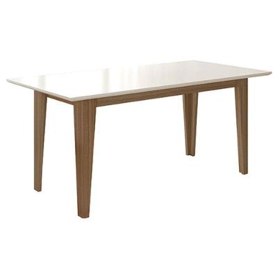Mesa De Jantar 160cm Liz Carvalho Off White – Poliman