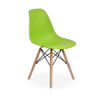 Kit Mesa Eiffel 90cm Preta 04 Cadeiras Charles Eames Verde