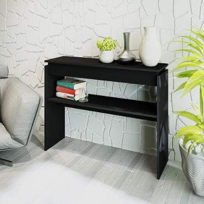 Aparador 100Cm Com Prateleira Multimóveis Cr50028 Preto Preto