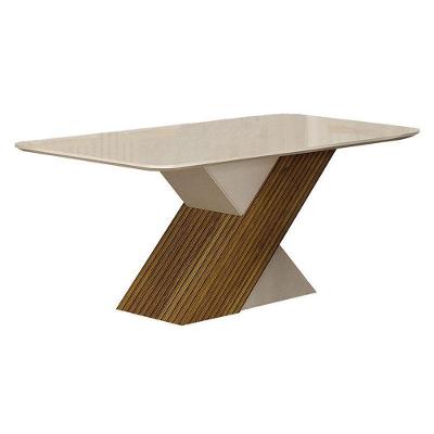 Mesa De Jantar Ilhéus 180x90 Freijó Decor Off White – Leifer Móveis
