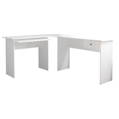 Mesa De Canto Para Computador Max Branco – Zanzini