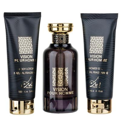 Kit Perfume Vision Pour Homme Edp Unissex 100ml + Shower Gel 100ml + Body Lotion 100ml