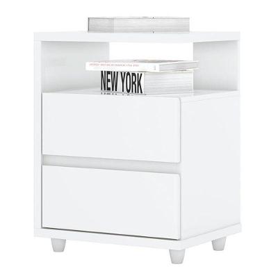 Mesa De Cabeceira Campeche Branco Brilho – Henn