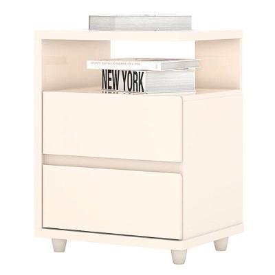 Mesa De Cabeceira Lacy Off White – Henn