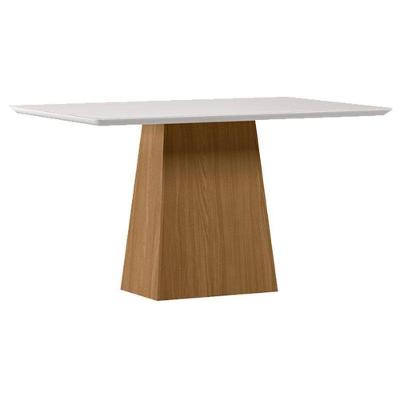 Mesa De Jantar 135x90 Cm Barbara Com Vidro Ype Off White – New Ceval