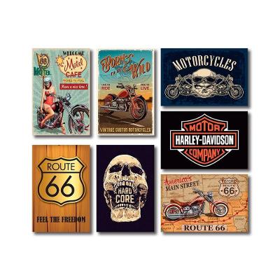 Kit Placas Decorativas Moto Mdf - 7 Placas