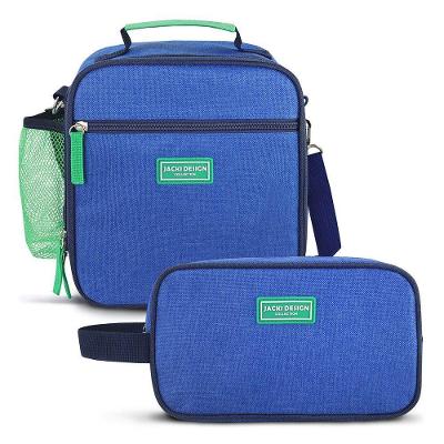 Kit Bolsa Térmica E Necessaire Vibe Azul