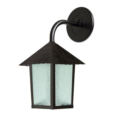 Kit 2 Arandela Colonial Quadrada Vidro Pontilhado E27 Bivolt Preto