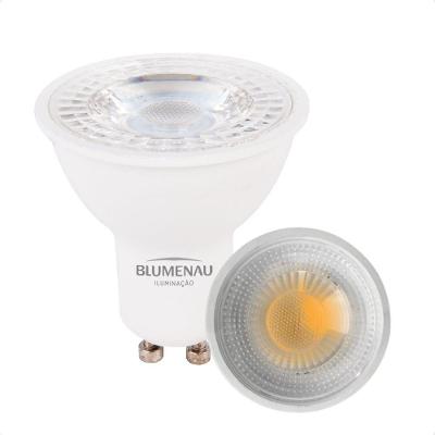 Kit 10 Lâmpada Led Dicroica Mr16 Tdl 7w Bivolt Blumenau 6500k Frio