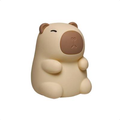 Luminária Abajur Taschibra Touch Soft Led Capybara Rgb Recarregável