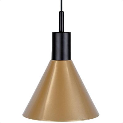 Lustre Pendente Blumenau Toni Minimalista E27 Bivolt Dourado