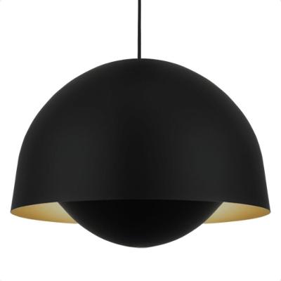 Lustre Pendente Blumenau Ergo Minimalista E27 Bivolt Preto