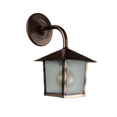 Kit 4 Arandela Colonial Nina Quadrada Vidro Pontilhado E27 Bivolt Cobre