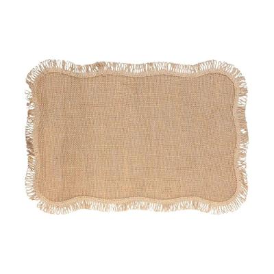 Lugar Americano Retangular Em Juta Natural 45x30cm Wolff