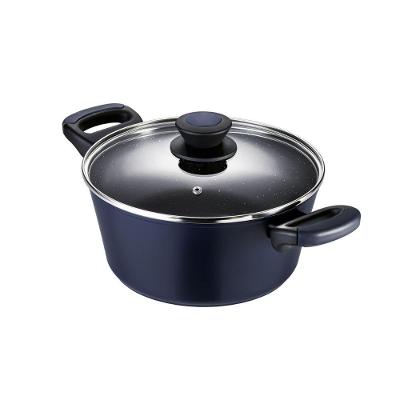 Caçarola Em Alumínio Com Revestimento Cerâmico Antiaderente Indução Everyday 6,7l Oxford Azul