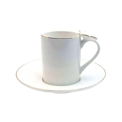 Conjunto De Xícaras Para Chá Com Pires Em Porcelana Ramoudie Com 8 Peças 180ml L'hermitage