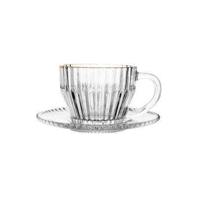 Conjunto De Xícaras Para Café Com Pires Em Cristal Imperatriz Com 8 Peças 110ml Wolff