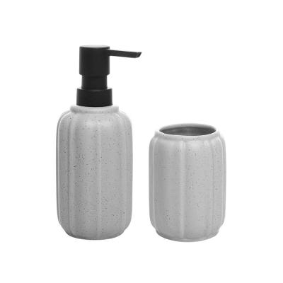 Conjunto Para Banheiro Em Cerâmica Pumpkin Com 2 Peças Wolff Branco