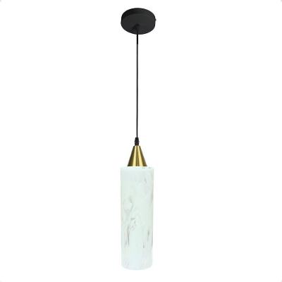 Lustre Pendente Taschibra Anne Murano Leitoso Transparente E27 Bivolt Ouro