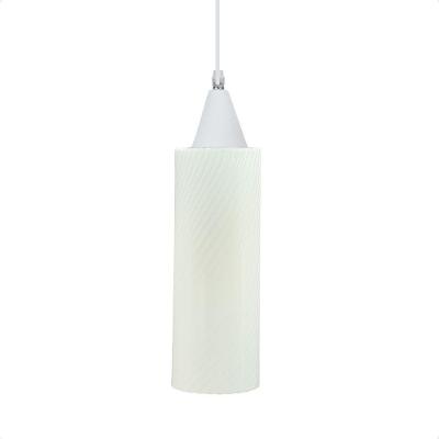 Lustre Pendente Taschibra Anne 20cm Leitoso E27 Bivolt Branco