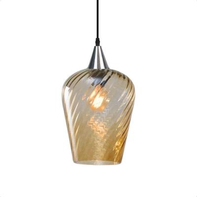 Lustre Pendente Taschibra Monalisa G Rigato âmbar E27 Bivolt Prata