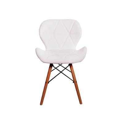 Mesa Jantar Eiffel 80cm Branca e 3 Cadeiras Slim Branca