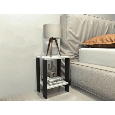Mesa De Cabeceira Mesa De Apoio Mesa Auxiliar Mesa Lateral Preto Com Branco