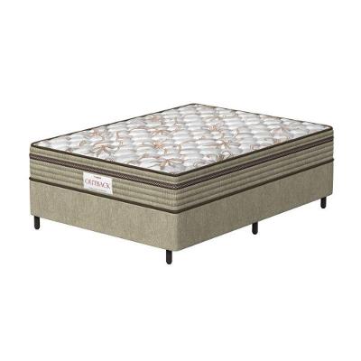 Conjunto Box Casal Mola Ensacada Prodormir Outback New Marrom