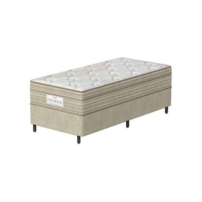 Conjunto Box Solteiro Mola Ensacada Prodormir Outback New Bege