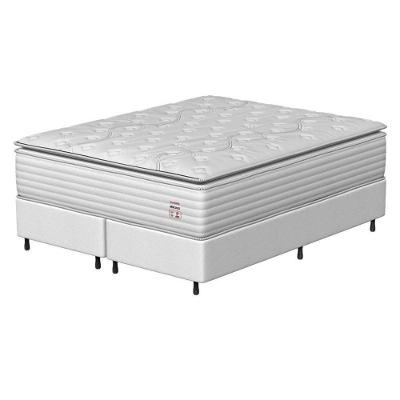 Conjunto Box Queen Mola Prodormir Hercules New Branco
