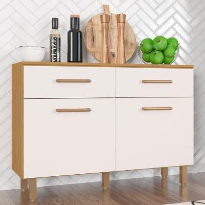 Balcão De Cozinha 120cm Nicole Freijó Uv/off Acetinado Z44 - Mpozenato