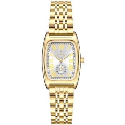 Relógio Feminino Vintage Pulseira Em Aço Mostrador Elegante Casual à Prova D´agua Dourado