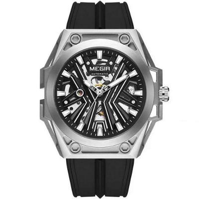 Relógio Masculino Automático Esportivo Pulseira De Silicone Impermeavel Preto