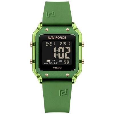 Relógio Feminino Esportivo Multifuncional Digital 5atm A Prova D´agua Verde