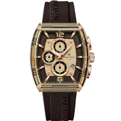 Relógio De Quartzo Masculino Casual Luminoso à Prova D´agua 30m Esportivo Marrom
